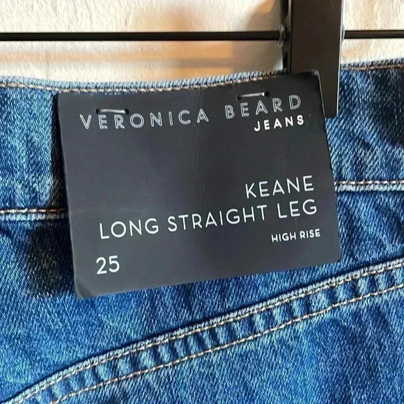 Veronica Beard Keane High Rise Straight Jeans - Picture 6 of 8